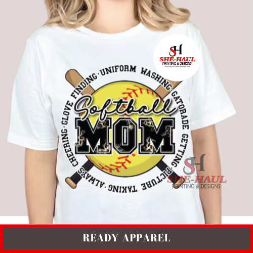 Ready Apparel (Ready To Ship) - Softball mama words
