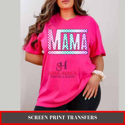 Full Color Screen Print Transfer (Ready To Ship) - Color Mama