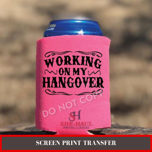 SCREEN PRINT - (READY TO SHIP) Coosy Working Hangover