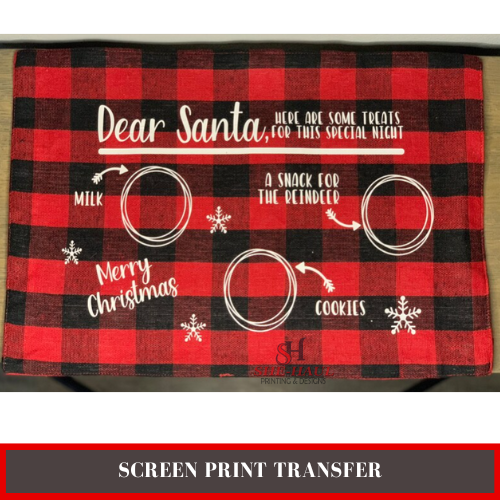 SCREEN PRINT - (READY TO SHIP) dear santa here are some treats for this special night