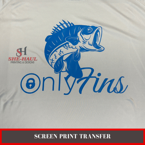 Screen Print Transfer (Ready to Ship) - Only Fins